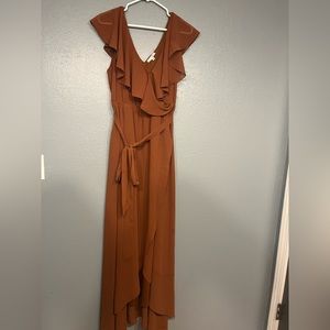 Baltic Born Katya Dress in Rust